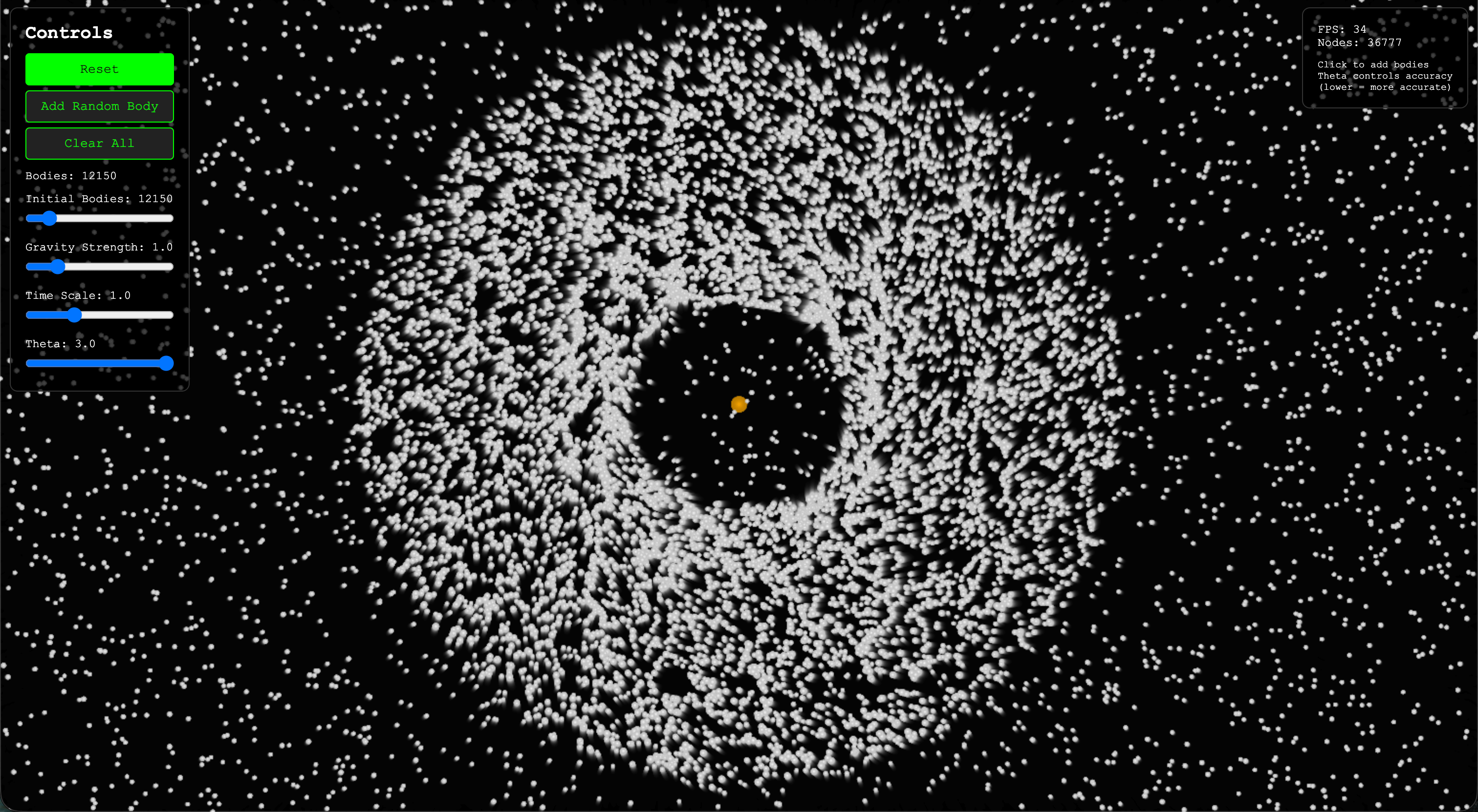 barnes-hut-simulator